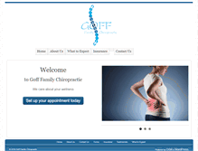 Tablet Screenshot of goffamilychiropractic.com